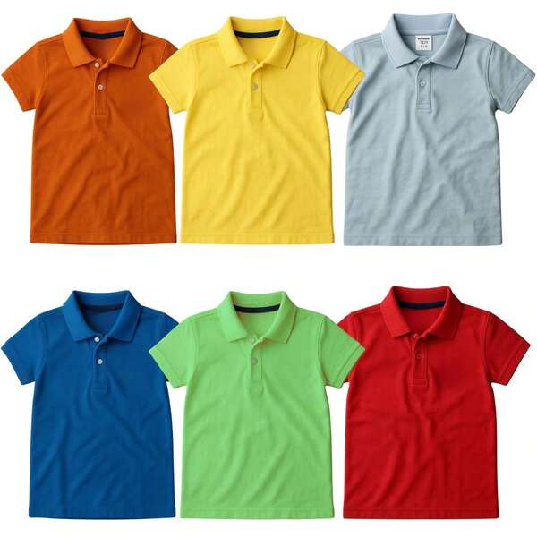 Kit 3 Camisas Polo Infantil Menino Manga Curta Masculina