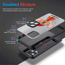 Funda de TPU con forma de ratón, compatible con teléfonos ,  17,  16 Pro Max,  15 Pro Max,  13 y  12. Fabricada en TPU, ofrece protección contra golpes y caídas. Un regalo ideal para familiares, amigos, parejas y para Halloween. - Negro - Ver 5