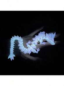 1 con rồng pha lê Trung Quốc - Phát sáng trong bóng tối màu cầu vồng - Rồng phát sáng - Có nhiều kích cỡ khác nhau - Mô hình động vật - Đồ chơi rồng Trung Quốc - Đồ trang trí nhà cửa - Trang trí máy tính để bàn - Quà sinh nhật - Quà giáng sinh - Quà Halloween - Quà tặng hoàn hảo - Đồ chơi - Lưu ý: Cần tiếp xúc với ánh sáng trước khi phát sáng - Nhiều màu - Xem 6