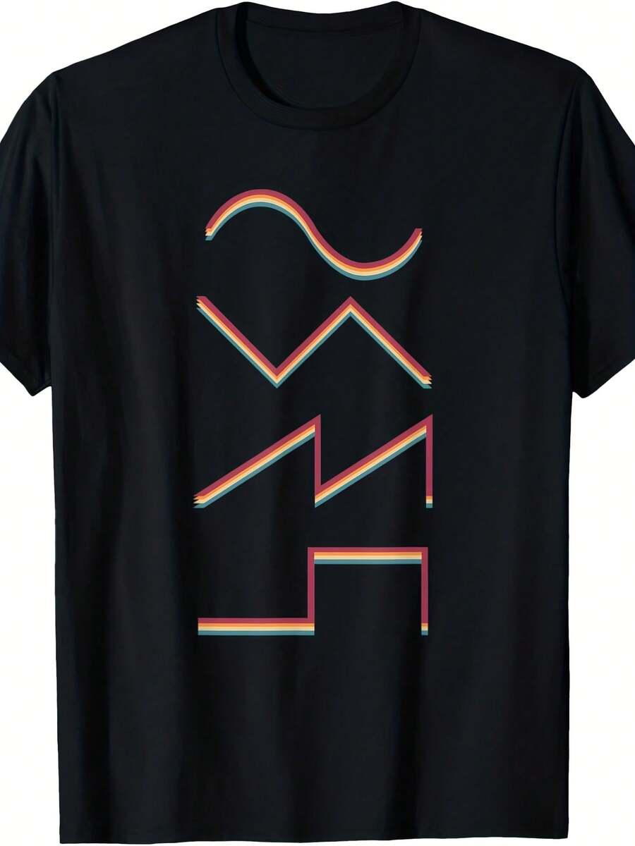 Modular Synthesizer Vintage Keyboard Techno Og Waveform T-Shirt - Style 4 - View 1