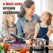 15 -In-1 Vegetable Chopper Kitchen, Vegetable Slicer Food Chopper For Onion Veg Garlic Potato Salad Mini Dicer Chopper Cutter - Green - View 10