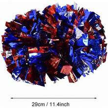 EstiloPompones De Porristas, 1 Pieza 8 Colores Pompones De Porristas De PláStico Animadores De Pompones Para La Competencia Deportiva Fiesta De Baile De Animadores Adultos NiñOsVersióN Mejorada - 1 - Ver 2