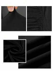 XL Dining Chair Covers Stretch Jacquard High Back Elastic Chairs Slipcovers For Living Room Kitchen Machine Washable - Multicolor - View 4