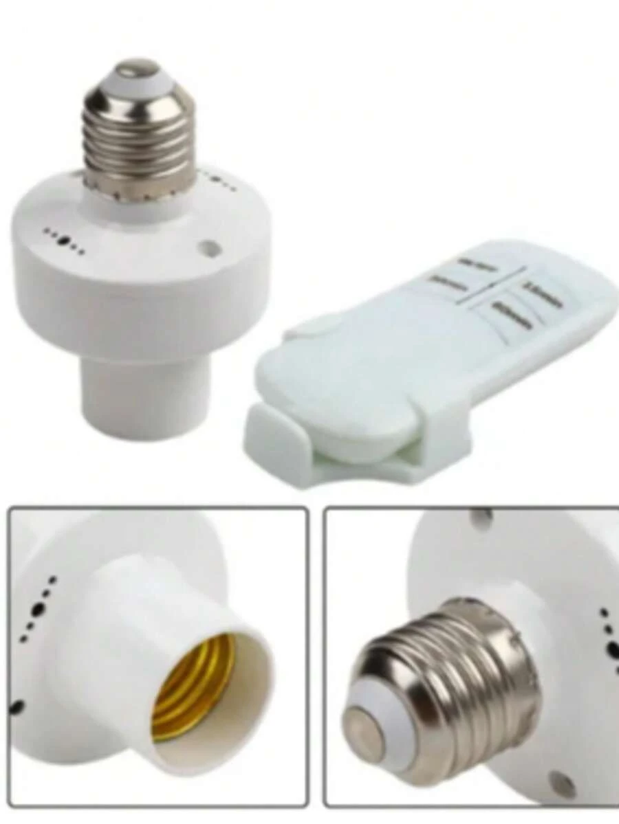 Socket Control Remoto Inalámbricos Para Foco Led fácil instalación RL002 - Blanco - Ver 1