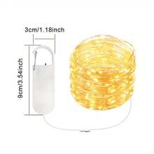 LED Fairy Lights Battery Operated, Rechargeable Fairy Lights, Mini LED String Lights For Bedroom, Christmas Decorations, Wedding, Centerpiece Table Decor - Warm White - View 2