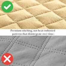Full/Queen Quilt Bedding Set, Microfiber Quilts Queen Size, Coverlet, Stain & Pet Hair Resistant Bedding, Full Size Bedspread With 2 Pillow Shams, Bone, 2025 - 15 - 柔和的金色 - 查看 7