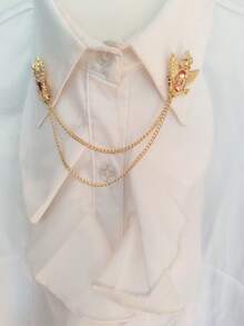 1pc Cross Casual Business Lightweight Iron Alloy Brooch, Multi-Color Studded Cross Brooch Pin Collar Chain Decor Shirt Pin For Clothes Bag Charm Backpack For School Kpop Teacher Supplies Bag Charms Cute Office Accessories Shirts Jacket Jewelry Christmas Halloween Autumn-Winter Accessories,Suitable For Teens, Youth,Men,Casual, Outdoor, Athletic, Vacation, Graduation Gifts, Birthday, Daily Wear Clothes Pin Funny Teacher Gifts - Multicolor - View 22