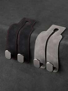 2-In-1 Velvet Car Headrest Hook, Dual Hook Car Wallet Clip, Universal Headrest Hanger Accessories For Car Interior Storage