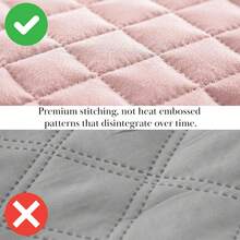 Full/Queen Quilt Bedding Set, Microfiber Quilts Queen Size, Coverlet, Stain & Pet Hair Resistant Bedding, Full Size Bedspread With 2 Pillow Shams, Bone, 2025 - 17 - 淡粉紅色 - 查看 5