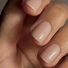 Libeine 10毫升天然米色指甲强化剂，快速自然干燥，增强指甲强度，提亮指甲，打造自然光泽指甲