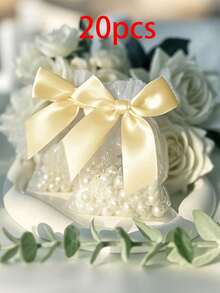 20 chiếc/10 chiếc/1 chiếc túi vải organza hình bướm, túi vải organza hình bướm màu vàng, kích thước 3.9x4.7 inch, túi dây rút họa tiết hoa hồng, túi quà cưới, túi quà tiệc, túi tiệc màu xanh lá cây, đồ dùng Halloween, đồ trang trí Halloween, đồ trang trí Giáng sinh, túi đựng quà Giáng sinh, đồ dùng tiệc Giáng sinh - Nhiều màu - Xem 11