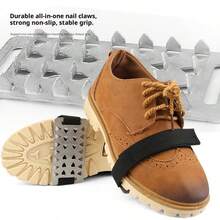 2pcs Adjustable Snow Spikes Ice Cleats With Hook & Loop System - Heavy Duty Corrosion Resistant Metal Ice Grippers For Winter Driving, Walking And Climbing, Shoe, Spring Summer Picks, Brides Maid Gifts, Room, Bedroom Decor, Bedroom Decor, Beach, Travel, For Men, For Women, Vacation, Women's Day, Travel Essentials, Wedding Favors, Y2k, Bedroom, Car Accessories Women, Kitchen Decor,Cute Stuff - Multicolor - View 4