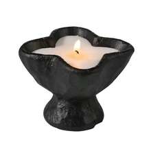 1个禅意风格水泥烛台，无焰香薰蜡烛容器，家居装饰