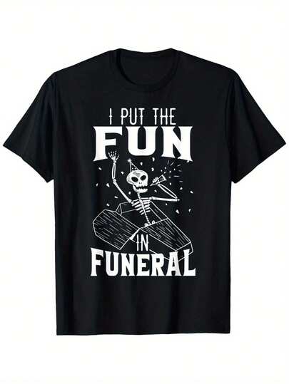Pongo la diversión en funeral, director de funeraria camiseta para hombres y mujeres de pareja