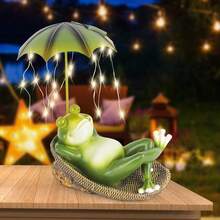 Frosch Garten Dekoration, Frosch Garten Statue wasserdichtes Harz für Terrasse, Rasen, Haus, Hof - Außergewöhnliche Weihnachtsverkäufe