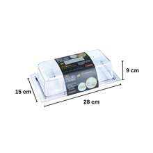 Crystal Bread Box With Hinged Lid – Organization And Freshness In Your Kitchen - Square Bread Holder - View 3