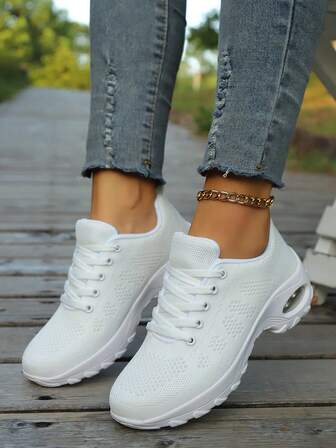 女士时尚减震透气休闲轻便跑步鞋