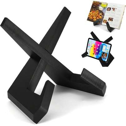 ¡RecomendadoPorta Libros, Porta Biblia, Porta Libros Para Leer, Ofrece Flexibilidad En Múltiples Escenarios, Como Leer Recetas En La Cocina, Estudiar En La Oficina o Disfrutar De Buenos Libros En Casa (Negro)¡Top de Temporada