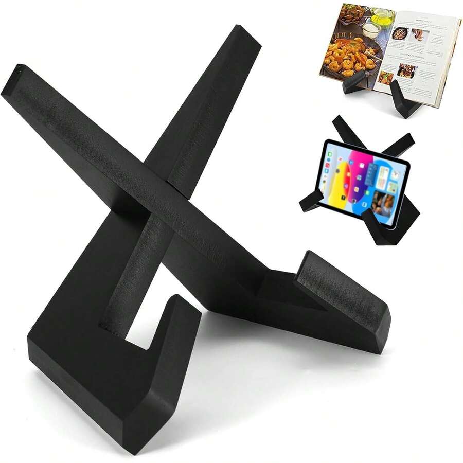 Porta Libros, Porta Biblia, Porta Libros Para Leer, Ofrece Flexibilidad Enúltiples Escenarios, Como Leer Recetas En La Cocina, Estudiar En La Oficina o Disfrutar De Buenos Libros En Casa (Negro) - 1 - Ver 1