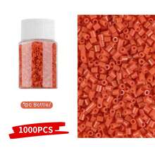 1000 piezas - Juego de cuentas de fusión de 2.6mm, ideal para principiantes y aficionados de las artes y manualidades, joyería de cuentas creativa, material duradero, suministros de cuentas, diseñadores creativos, regalo perfecto para Halloween, Navidad, días festivos
