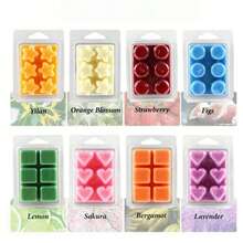 1 Set Soy Wax Candles - 8 Scents (Lily, Orange Blossom, Strawberry, Fig, Lemon, Cherry Blossom, Bergamot, Lavender), Suitable For Candle Warmers, Air Fresheners, Holiday Decor, And Home Fragrance