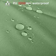 Hammock Camping Tarp Rain Fly, Waterproof Tent Shelter Awning Sunshade Cloth Picnic Mat For Outdoor HiFKing Beach BackpacFKing - Included Guy Lines & Stakes{Inchcolor_nameinch:Inch#01Blackinch,Inchsize_nameinch:Inch7.55x4.59ftinch} - #01黑色 - 查看 5