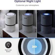 LEVOIT Air Purifier For Home Bedroom, AHAM VERIFIDE, Fresheners Filter Small Room Cleaner With Fragrance Sponge For Smoke, Allergies, Pet Dander, Odor, Dust Remover, Office, Desktop, 1 Pack, White - ColorC - 查看 4