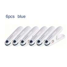 12pcs Windproof Hangers, Air Dried Clothes, Socks, Underwear Fixing Clip Clips, Household Plastic Small Clips, Food And Snack Bag Sealing Clips, Photo Clips, Household Items