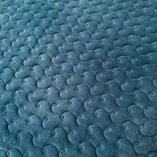 1pc Solid High-End Navy Blue Thick Velvet Fitted Sheet (Pillow Case Not Included), Simple And Cozy Bedding, Full Wrap-Around 3D Quilted Wave Pattern, Warm And Skin-Friendly, Durable, Dust And Moisture Resistant, Suitable For Autumn/Winter Or As Bedroom Decor, Perfect Gift For Parents, Friends In New Year, Christmas, Cold Weather - Noble Blue - View 5