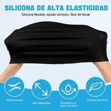 Gorros de Natación para Pelo Largo, Gorra de Silicona para Mujeres y Hombre con Gafas de Natación, Impermeable, Cómodo, Flexible, Duradero. para Pelo Largo para Mantener el Cabello Seco - 1 - Ver 5
