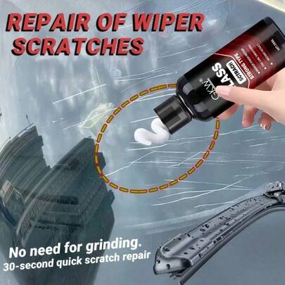 Multi-Purpose Glass Scratch Repair Kit | Designed For Treating Fine Lines And Abrasions On Automotive Glass, Quickly Restores Clarity And Smoothness To Windshields, Windows, And Mirrors. Also Suitable For Watch Faces, Eyeglasses, Mirrors And Other Transparent Surfaces. Surface Polishing, Enhances Transparency, Fades Scratches, Easy To Use, Effective Results