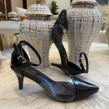 Show Show Women's Comfortable Stiletto Heel Pump With Transparent Vinyl - Luxury Spring/Summer - Blogger Style - VECNI ĐEN - Xem 4