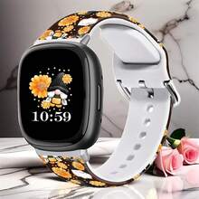 Compatible With Watch Band Fitbit Versa 3, Versa 4, Sense, Sense 2, Holiday Pattern Silicone Replacement Strap{Inchcolor_nameinch:InchBeeGno 1meinch,Inchsize_nameinch:InchForVersa4/Versa3/Sense2/Senseinch} - BeeGno 1me - View 3