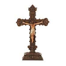 Jesus On The Cross 14.5 Resin Tabletop Crucifix - como en la foto - Ver 4