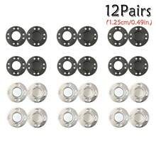 6/12 对磁性缝纫按扣，隐形磁性按扣，适用于口袋、缝纫、工艺品、手提包、服装、DIY 项目 - 彩色 - 查看 16