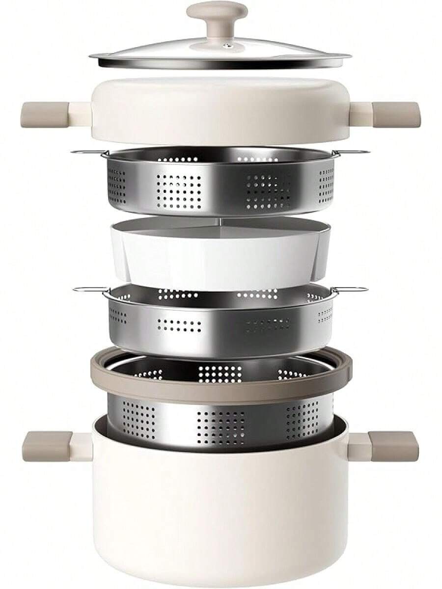 Cooking Sets - Pot and Pan White - View 1