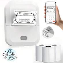 Marklife X2 Label Printer, Portable Thermal Printer For Printing Name Tags, Item Labels, Clothing Tags, Can Labels And Address Labels. Suitable For Students, Homes And Personal Use. Compatible With Android, Apple And Windows Systems, Comes With 3 Rolls Of Paper. - Multicolor - View 15