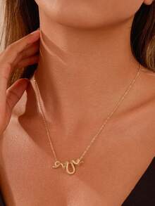 1 Piece Dainty Gold Snake Necklace For Women,Elegant Adjustable Serpents Necklace Unique Snake Figure Necklace With Adjustable Length For Daily Wear Dates Parties,Luxury Jewelry Gift For Wedding/Anniversary/Mother's Day/Valentin's Day/Christmas Day/Thanksgiving Day