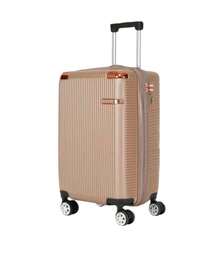 10kg Standard ANAC Travel Suitcase With 360° Removable, Expandable, Rigid, Lightweight, Durable, Premium ABS, Small Executive Carry-On Luggage, Sturdy, Reinforced, Silent Wheels, YGM Suitcases, Colors: Black, Blue, Pink, Gold, Silver, Beige - 金色 - 查看 4