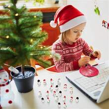 2/4/10 Pcs Mini Resin Snowman Figurines, Suitable For Yard, Garden, Bedroom, Living Room, TV Stand, Computer Desk Decor, Holiday Display And Party Accessories - Multicolor - View 9