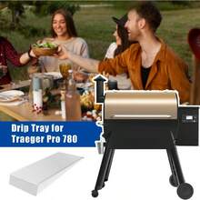 BAC780 Drip Pan For Traeger Pro 780 Series Smoker Grills Grease Drip Tray For Traeger Grill Accessory Drip Tray Liners For Traeger Pro 780 Accessories Replacement Parts For Traeger Pro 780 Smoker Grills Easy To Clean And Maintain Perfect Fit For Outdoor Cooking And BBQ Applications - TR780 - 查看 4