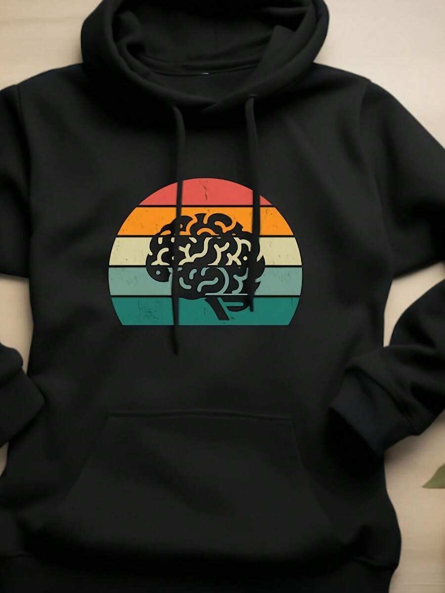Brain Hoodie. Brain Gift. Neuroscience Hoodie. Neuroscience Gift. Brainy Sweatshirt. Mindful Hoodie. Mindful Gift. Cerebral Gift - 款式5 - 查看 1