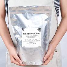 100克-500克-1000克白色沙蜡冰花蜡DIY香薰蜡烛制作配件雪花蜡珍珠蜡烛沙画工具