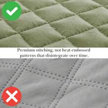 Full/Queen Quilt Bedding Set, Microfiber Quilts Queen Size, Coverlet, Stain & Pet Hair Resistant Bedding, Full Size Bedspread With 2 Pillow Shams, Bone, 2025 - 19 - 鼠尾草綠 - 查看 6