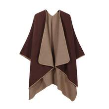 Women Scarves - Double-sided Gray-pink - View 4