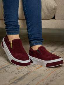 GuGi Women Casual Shoes - Burgundy - View 15
