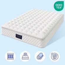 Memory Foam Mattress, Zoned Cooling Foam Mattress, Pocket Spring Mattress, 90x200cm, Oeko-Tex Certified, Quilted Microfiber Cover, Night Test, Firmness Level H3, 25cm Height - White + Polyester+140*200cm - View 11