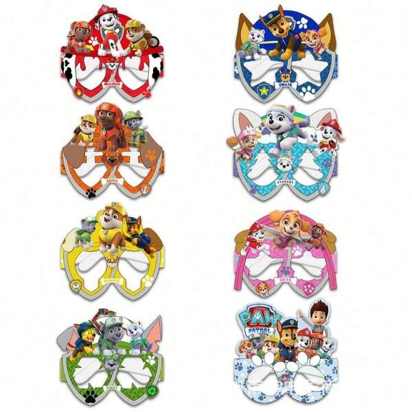 Paw Patrol Paw Patrol Birthday Party Decorative Glasses, Multiple Designs, Colorful Happy Birthday Glasses For Party Costumes And Photo Props, Suitable For Halloween, Christmas Events, And Party Supplies
