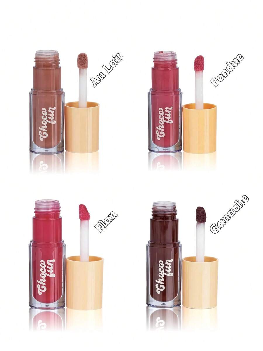 Lip Tint Cream Lip Gloss Choco Fun Fenzza Make Up FZ20085/FZ20097 - Kit C/4 - FZ20085 - View 1