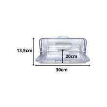 Crystal Bread Box With Hinged Lid – Organization And Freshness In Your Kitchen - 煙燻麵包架 - 查看 3